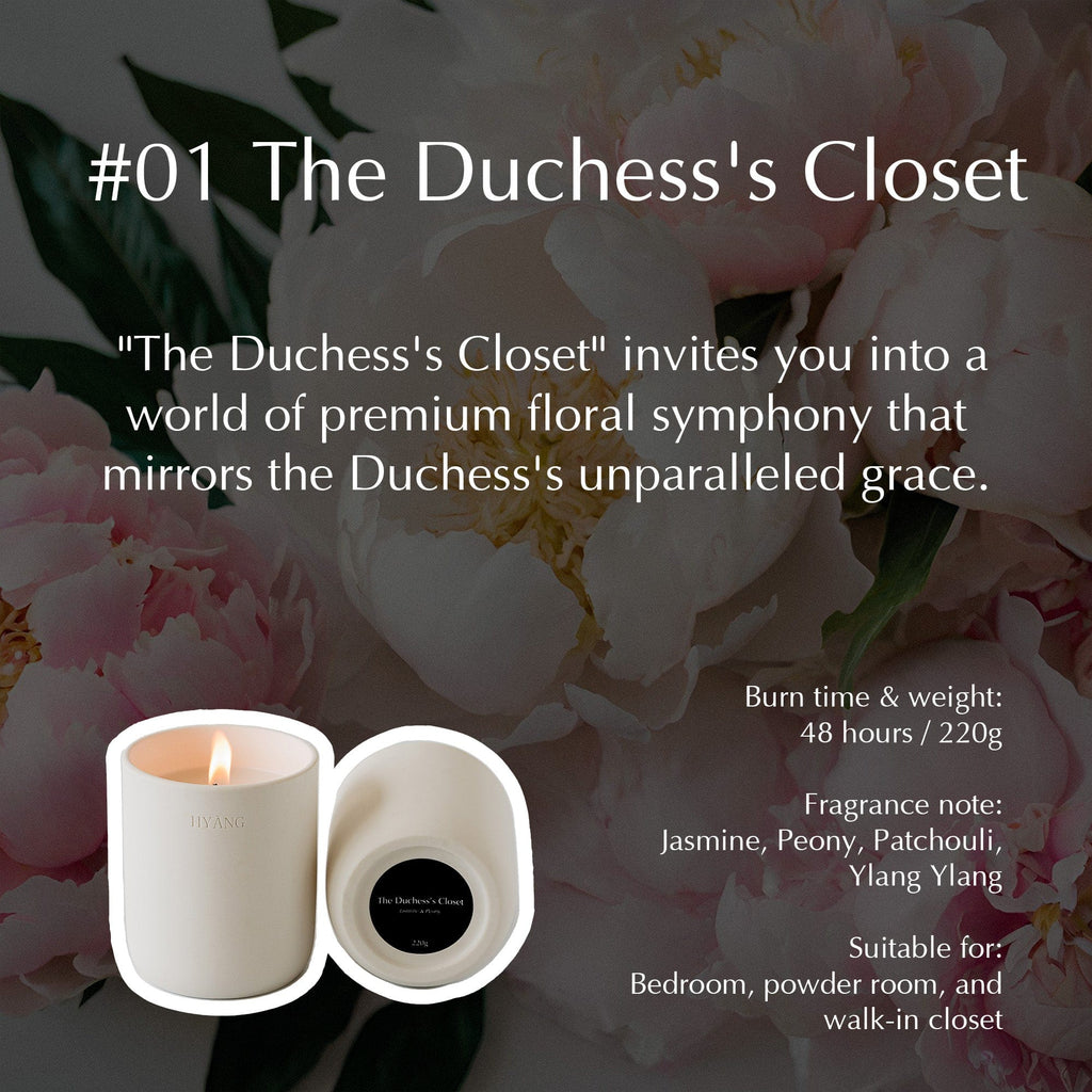 HYANG STUDIO Candles CANDLE 01 - The Duchess's Closet (Jasmine & Peony)