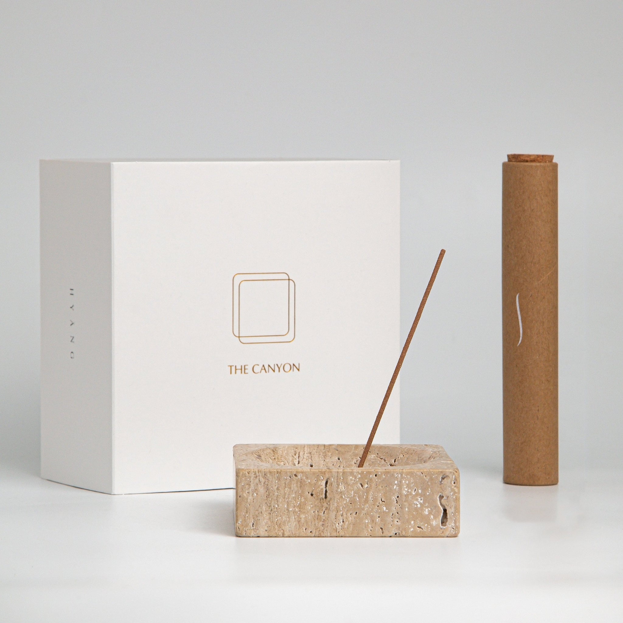 HYANG STUDIO Diffusers The Canyon + 1x Shrine Incense The Canyon | Travertine Incense Burner